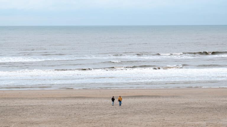 Strand im Februar