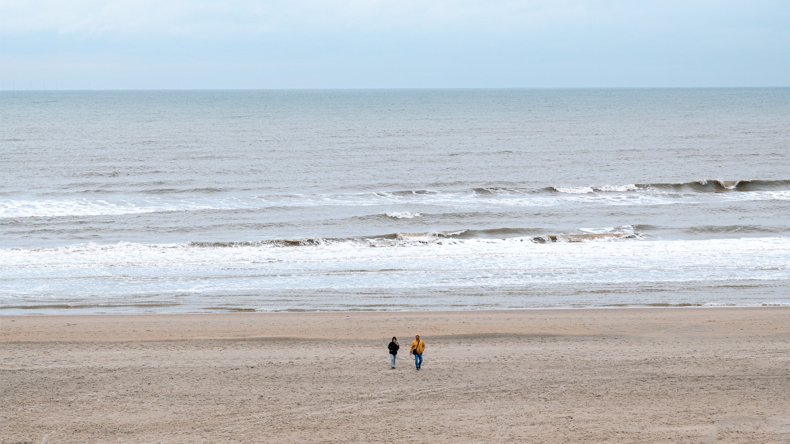 Strand im Februar