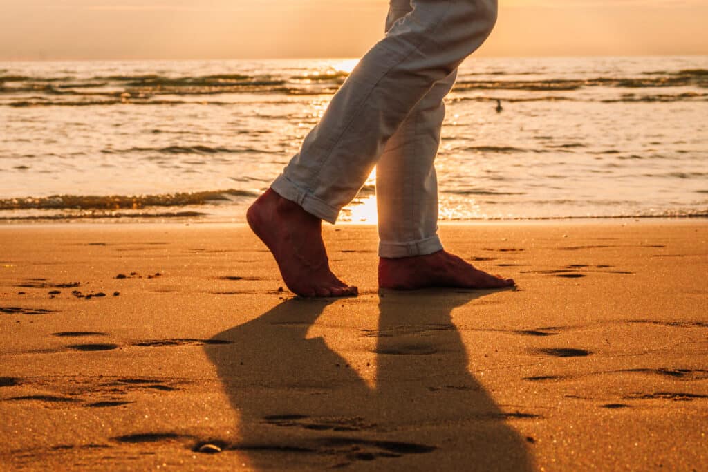 Zonsondergang op het strand van Zandvoort