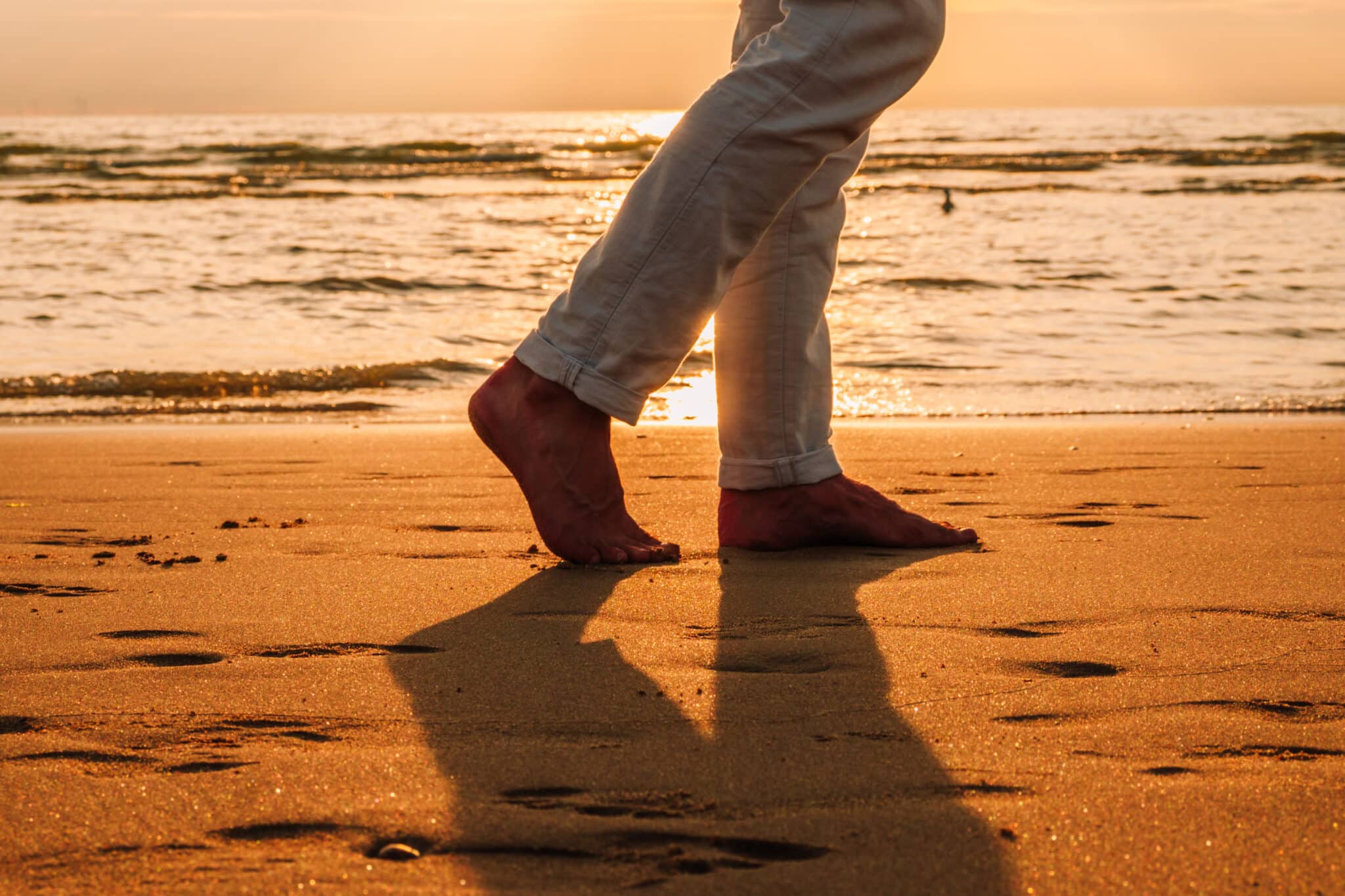 Zonsondergang op het strand van Zandvoort
